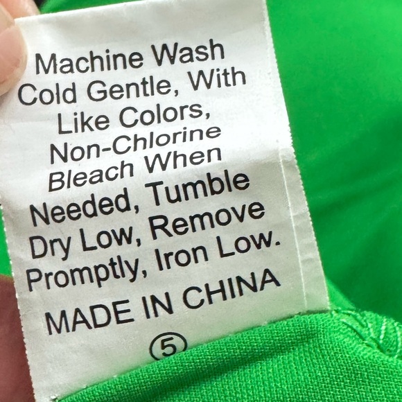 Women’s Square Neck Flounce Shirred Ruffle Hem Long Sleeve Maxi Dress Green Sz M - Picture 9 of 10